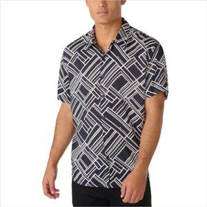 Karl Lagerfeld Geometric Button Down Shirt